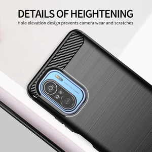 for xiaomi poco f3 case cover poco x3 nfc m3 anti knock bumper soft tpu carbon fiber back phone case poco x2 m2 f1 f2 pro cover free global shipping