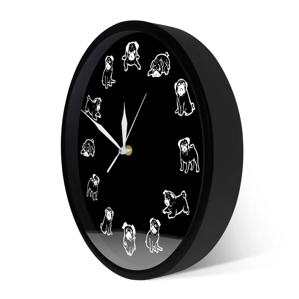 Настенные часы с изображением порода щенка из мультфильма Юмористические