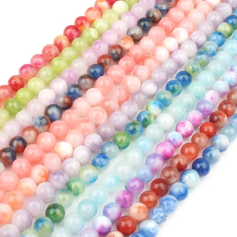 Natural Stone Persian Jade Beads for Jewelry Making Needlework DIY Charm Earrings Bracelet Necklace 6 8 10mm 15 inch Wholesale | Украшения