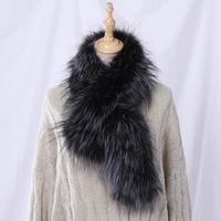 2020 new womens winter real fox fur scarf knitted scarves wrap natural silver fox fur neck warmer neckchief scarfs fluffy warm