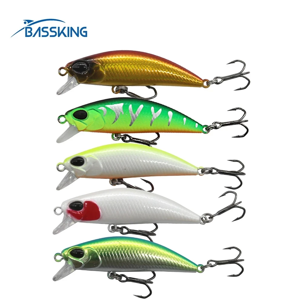 

Воблер Bassking, приманка для рыбной ловли, 55 мм, 6,5 г, тонущий гольян, рыба, приманка, искусственный Воблер для рыбной ловли, рыболовная снасть