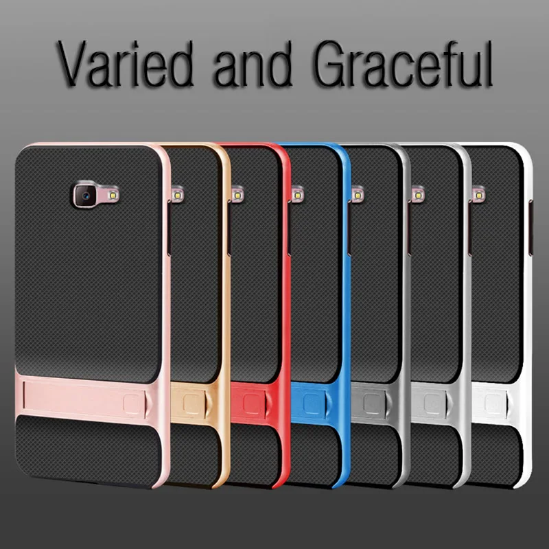3D Kickstand задняя крышка телефона для samsung J7 Prime чехол TPU + PC силиконовый гибридный