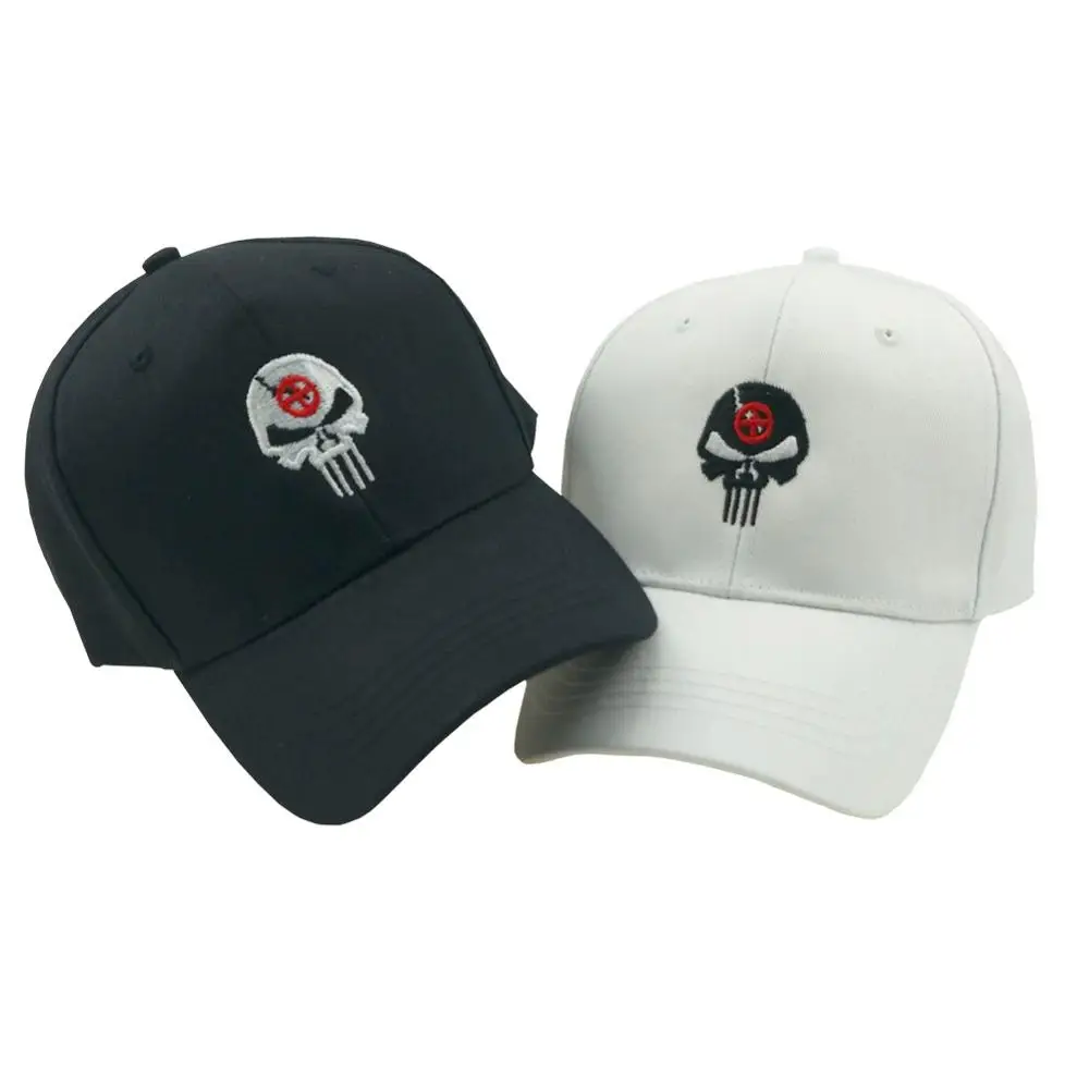 Кепка от солнца с вышивкой черепом | Аксессуары для одежды