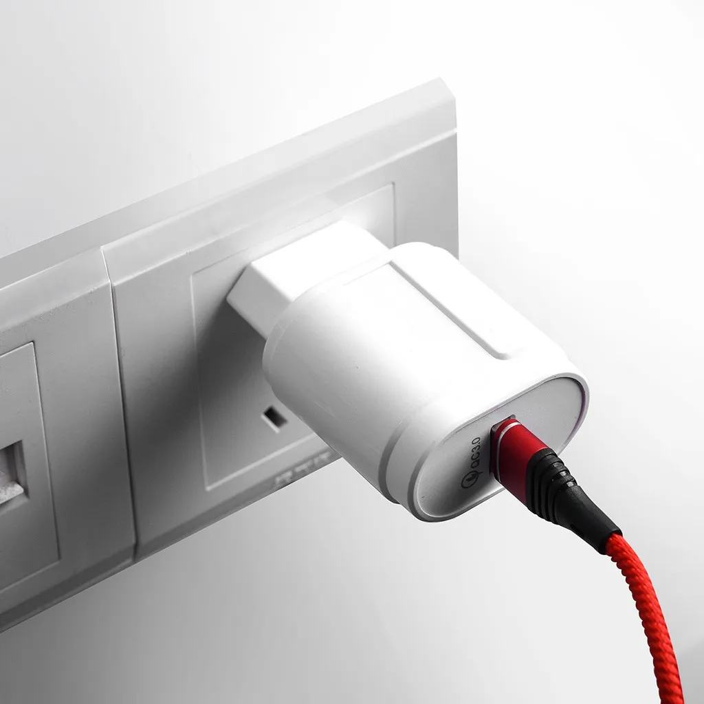 Быстрая зарядка 3 0 18 Вт QC 4 быстрое зарядное устройство USB Портативная мобильный