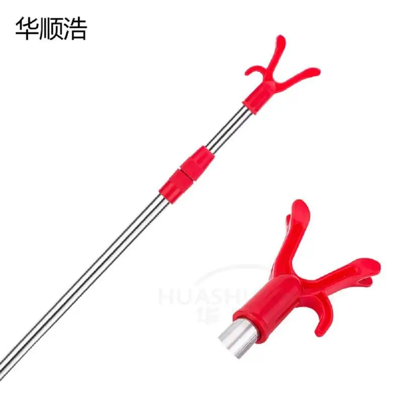

Retractable Rods Adjustable Clothing Fork Balcony Fork Stainless Steel Telescopic Clothes Fork Clothes Hanger Aluminum Fork Head