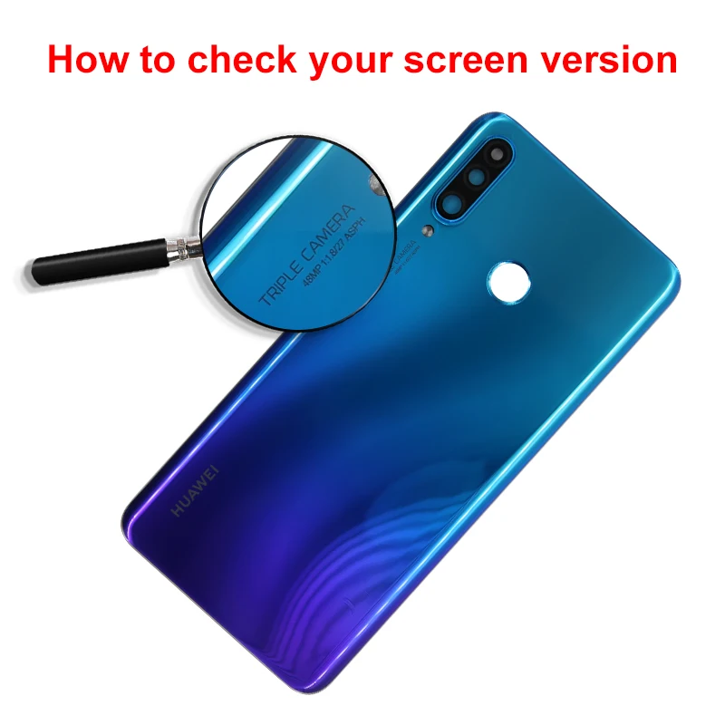Дисплей для смартфона HUAWEI P30 Lite Nova 4e MAR-LX1 LX2 AL01 ЖК 2312*1080 с рамкой оригинальный |