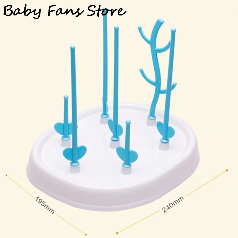 

Tree Drying Rack Pacifier Nipple Cup Holder Baby Feeding Bottle Dryer Stand Newborn Infant Accessories Storage Shelf Drainer