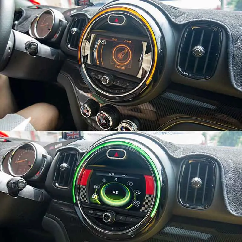 1 пара виниловых наклеек для панели управления автомобилем Union Jack наклейки MINI COOPER