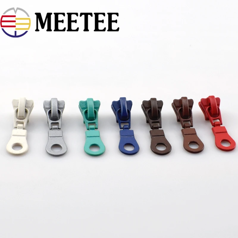 20pcs 5 # Zipper Sliders For Resin Eco friendly Head Bag Clothes Zip Repair Kits DIY Sewing Accessories|Бегунки для молнии| |
