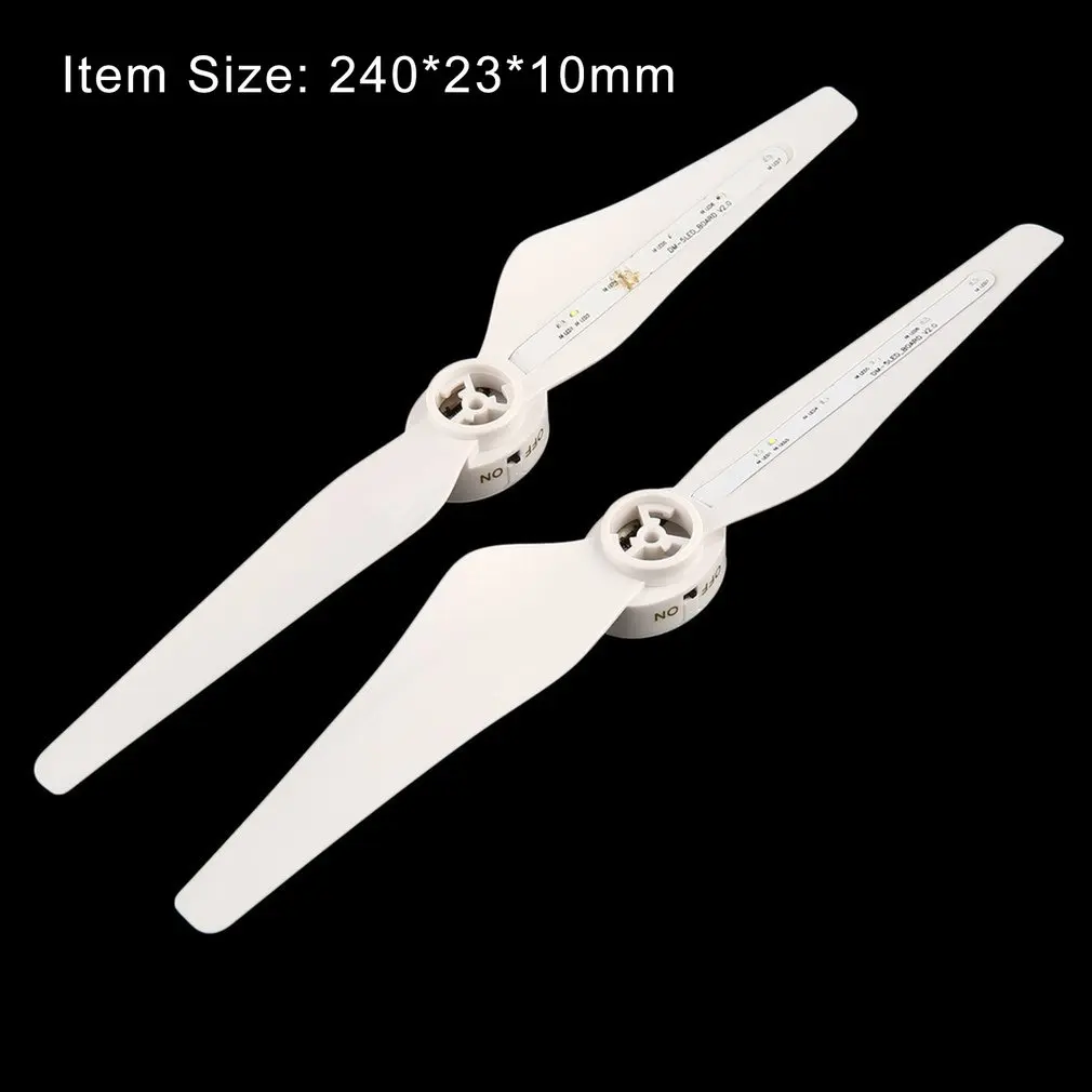 

1Pair USB Rechargeable LED Flash Light Drone Propellers CW CCW Blades Drone Accessories for DJI Phantom 3 4 Series