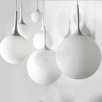 modern globe glass pendant lights for kitchen white ball hanging lamp home decor indoor lighting hanging fixture led lighting
