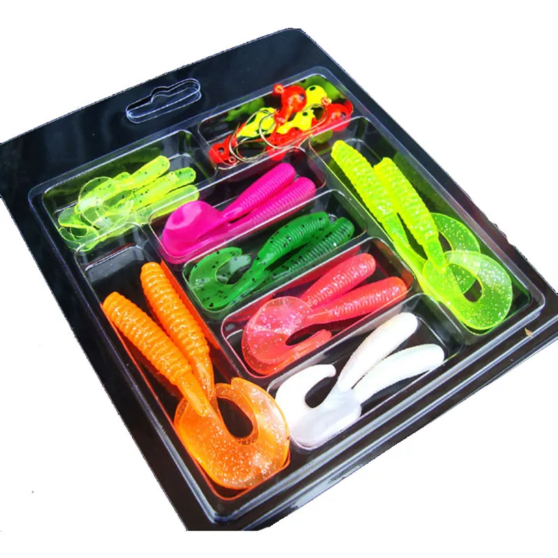 Искусственная приманка Luya Приманка Мягкая рыбалка 25 шт в виде червей набор