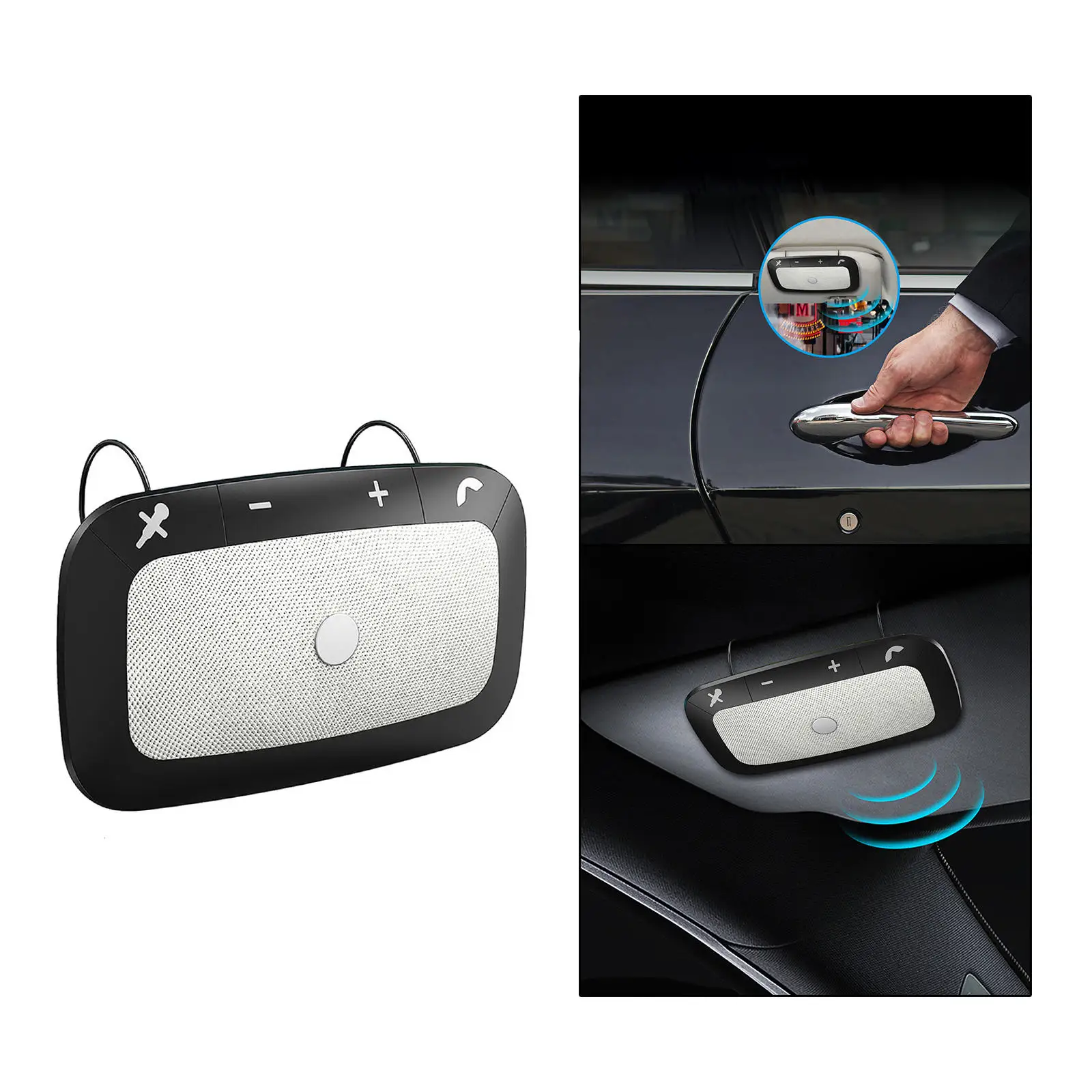 

Car Bluetooth Speakerphone Voice Guidance Noise Cancelling Portable for Siri