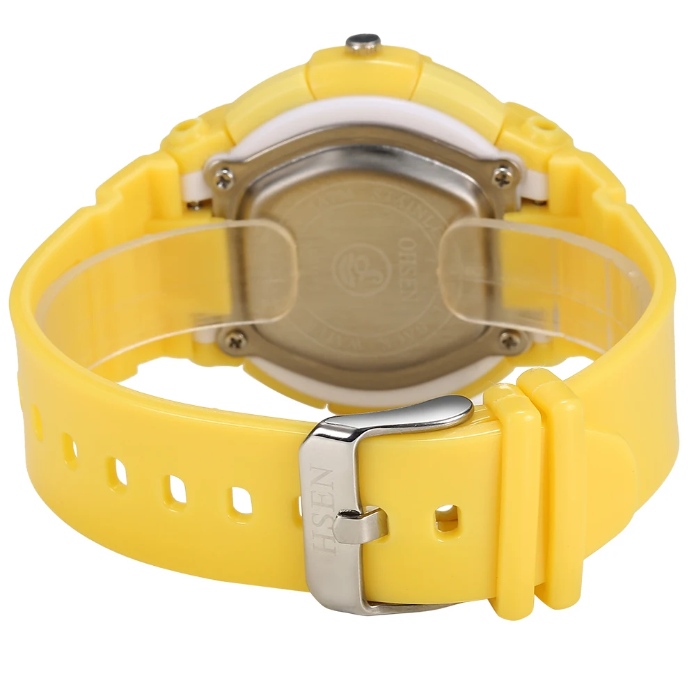 OHSEN Двойное время электронные детские женские спортивные наручные часы модные