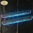 Индивидуальный логотип, цветная акриловая динамическая светодиодная педаль для Mercedes Benz W204 W205 C180 C200 седан