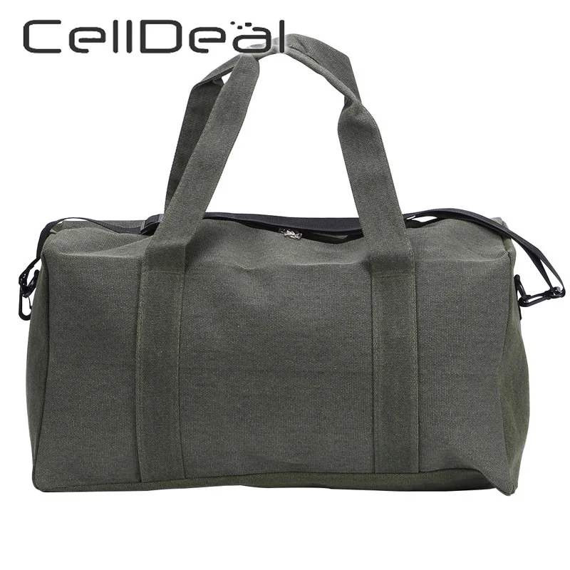 Холщовая Вместительная дорожная сумка для мужчин и женщин удобный портативный