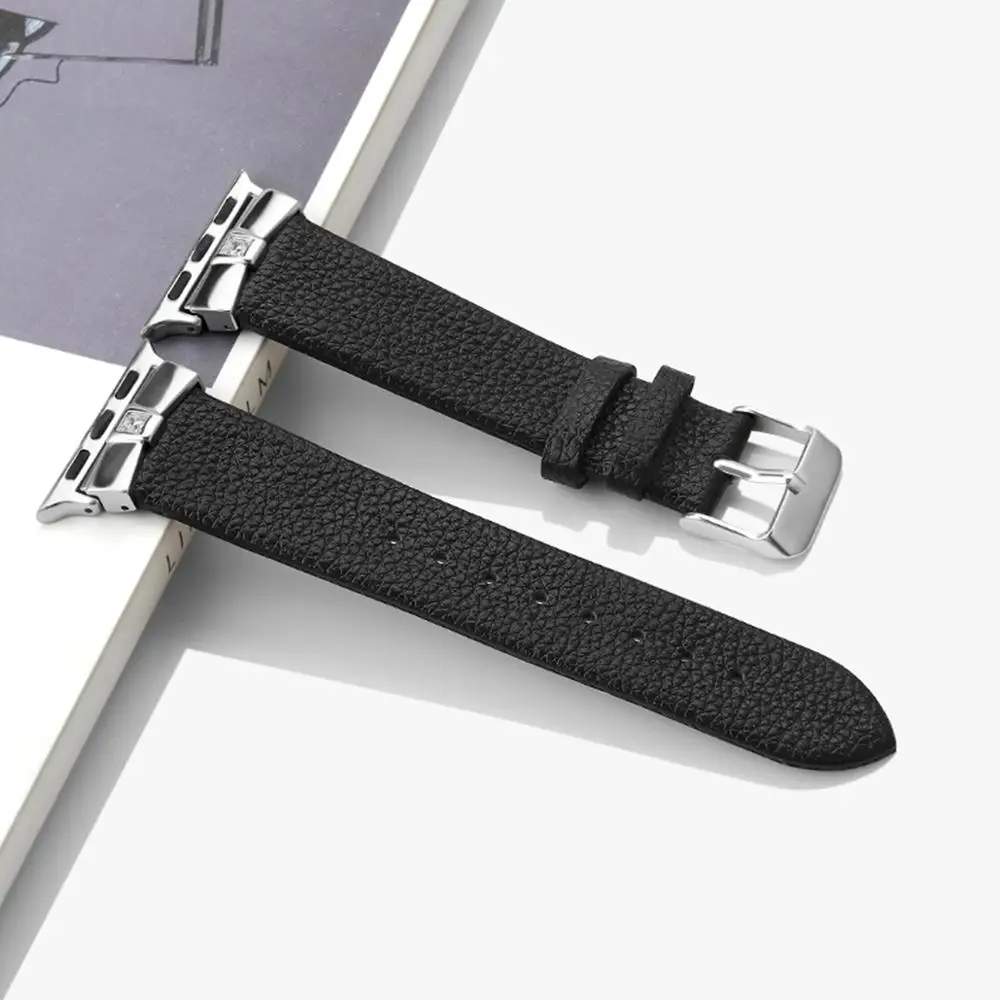 Ремешок из натуральной кожи для Apple Watch Band 38 мм 44 40 42 сменный кожаный браслет Iwatch