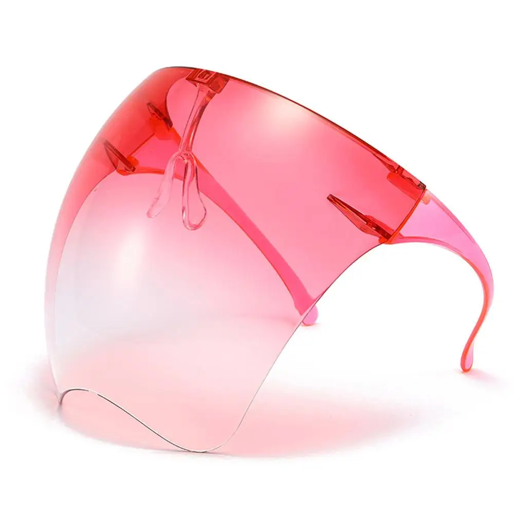 

Oversize Outdoors Face Shield Visor Sunglasses Plastic Windproof Cycing Sun Glasses Face Mask for Men Women