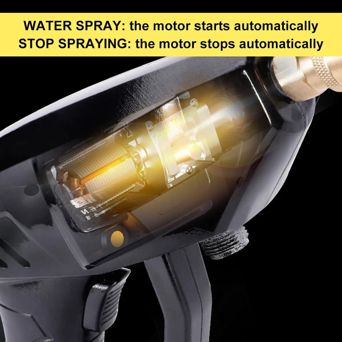 

20000mAh 24V Wireless High Pressure Car Wash Water Gun Portable High Pressure Washer Foam Generator With 2 Battery