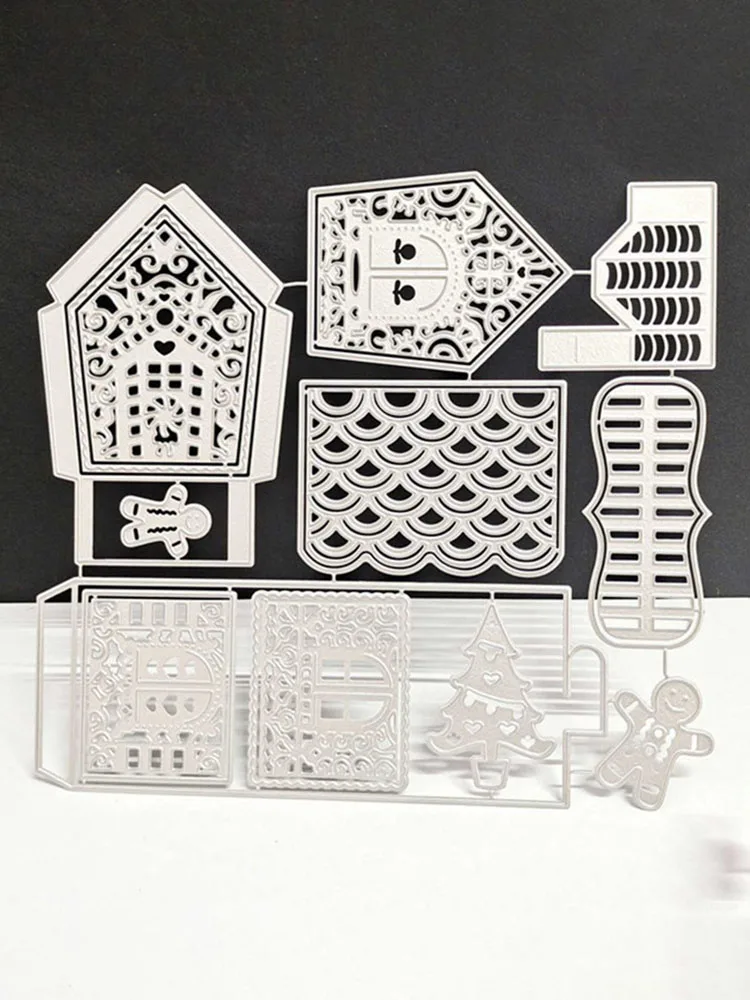 Металлические Вырубные штампы для скрапбукинга изготовления рождественских