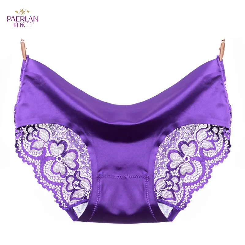 

PAERLAN 3-Piece Sexy Panties Seamless Lace Flower Panties Ladies Sexy Panties Gift Box Comfort Breathable Women Cotton Panties