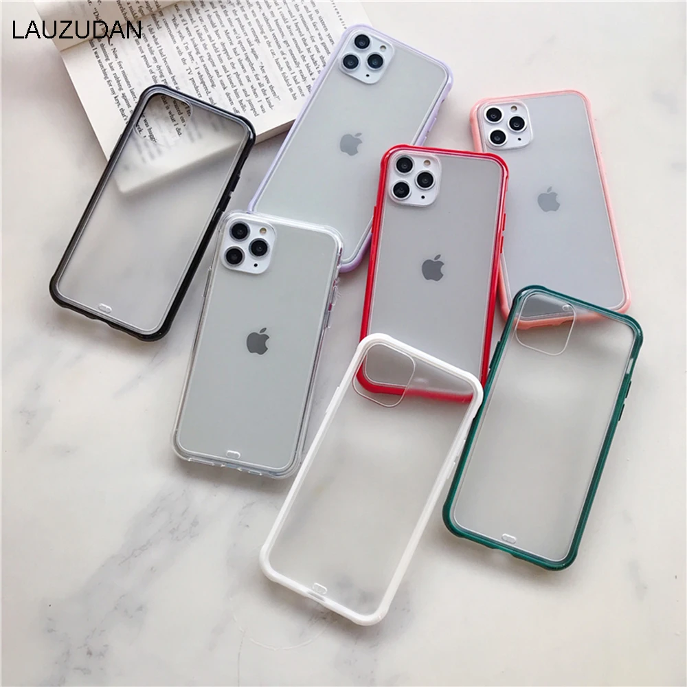 Противоударный бронированный Прозрачный чехол для телефона iPhone 12 11 Pro X Xs MAX XR 6 6s 7 8