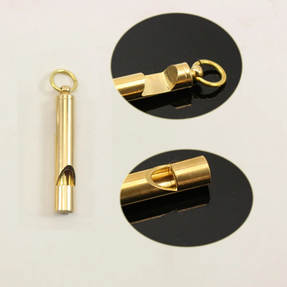 

Многоцелевой свисток для выживания на открытом воздухе Ретро латунный свисток для выживания брелок Подвеска для уличного оборудования инс...