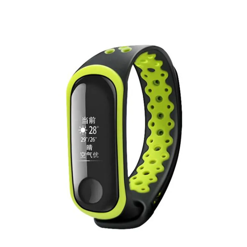 

Sports Flower Hole For Mi Band 3 4 Bracelet Strap Miband 4 Strap Replacement Silicone Wrist Strap For Xiaomi Mi Banda Smartband