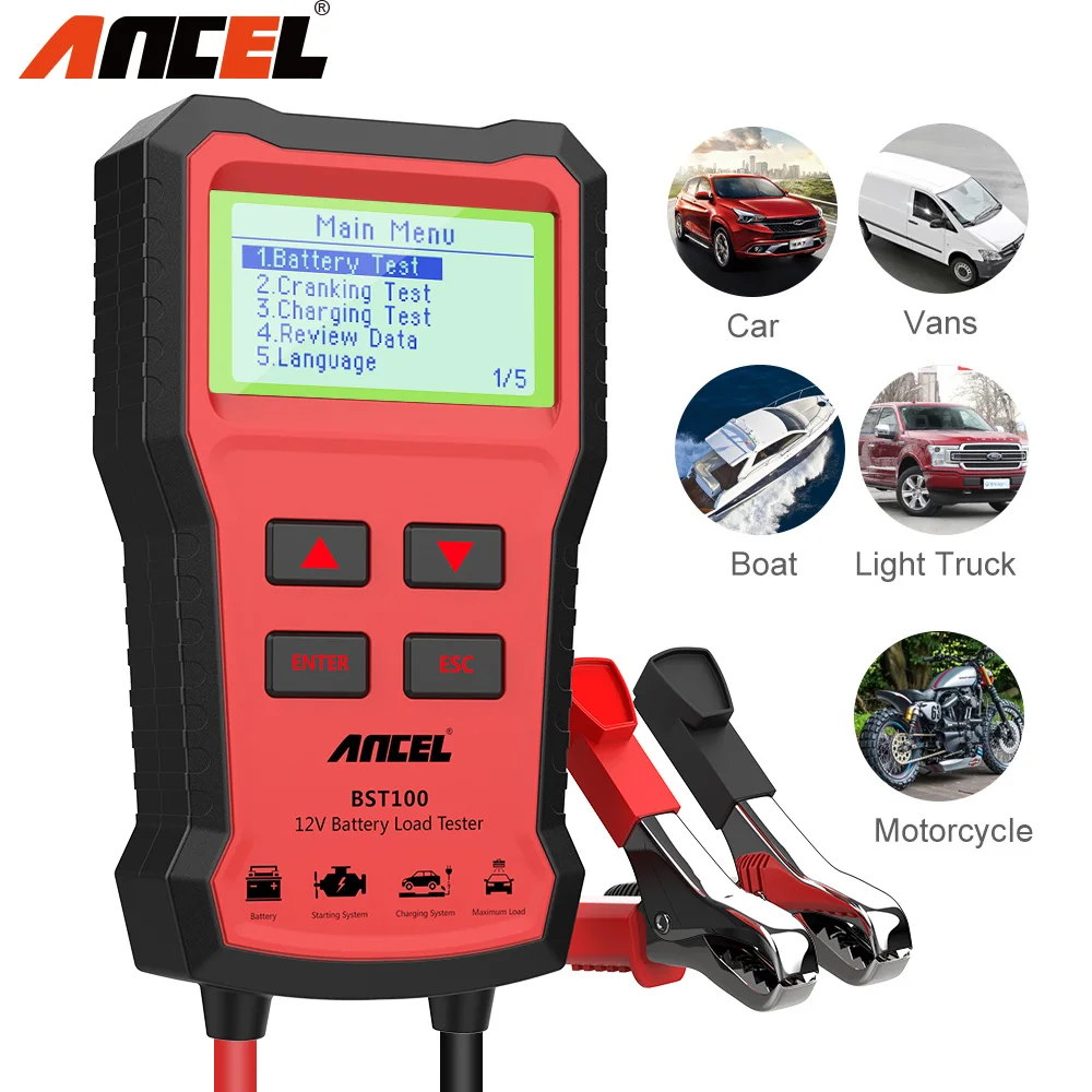 Диагностический прибор ANCEL BST100 диагностический OBD2 12 В PK KW600 | Автомобили и
