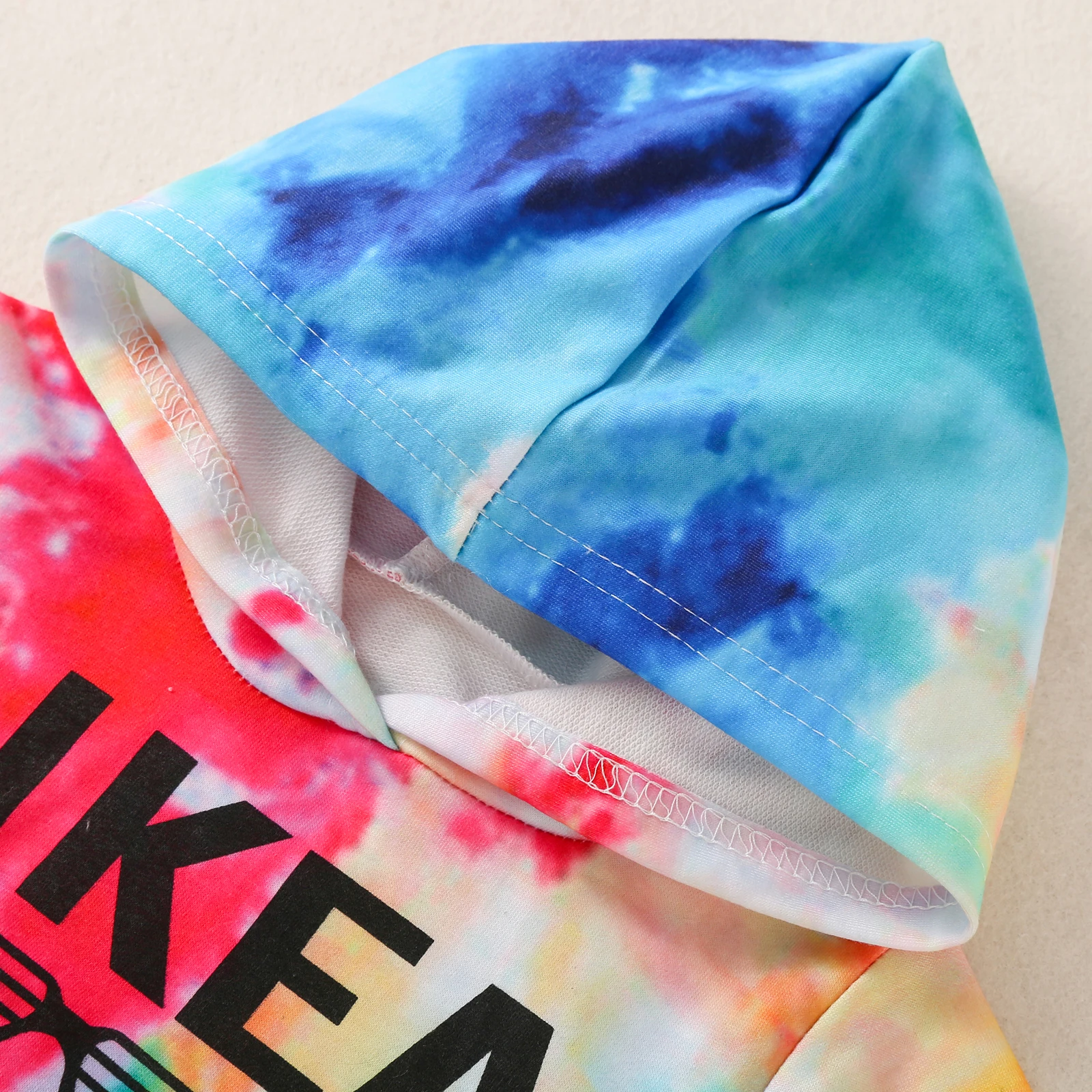 Boys' Hoodie, Kid's Letter Printed Long Sleeve Pullover Tie Dyed Sweater for Children