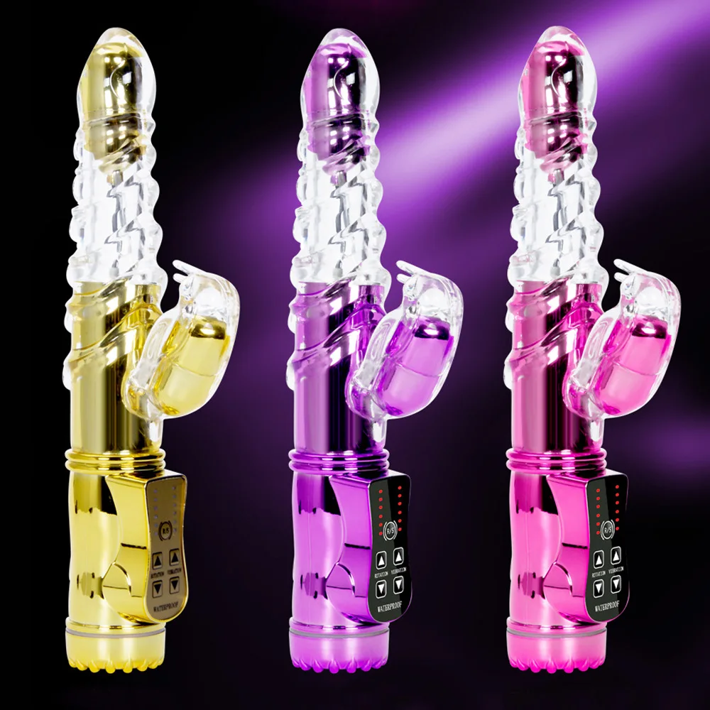 Секс игрушки для женщин Вращающийся вибратор в виде точки G кролик взрослые секс