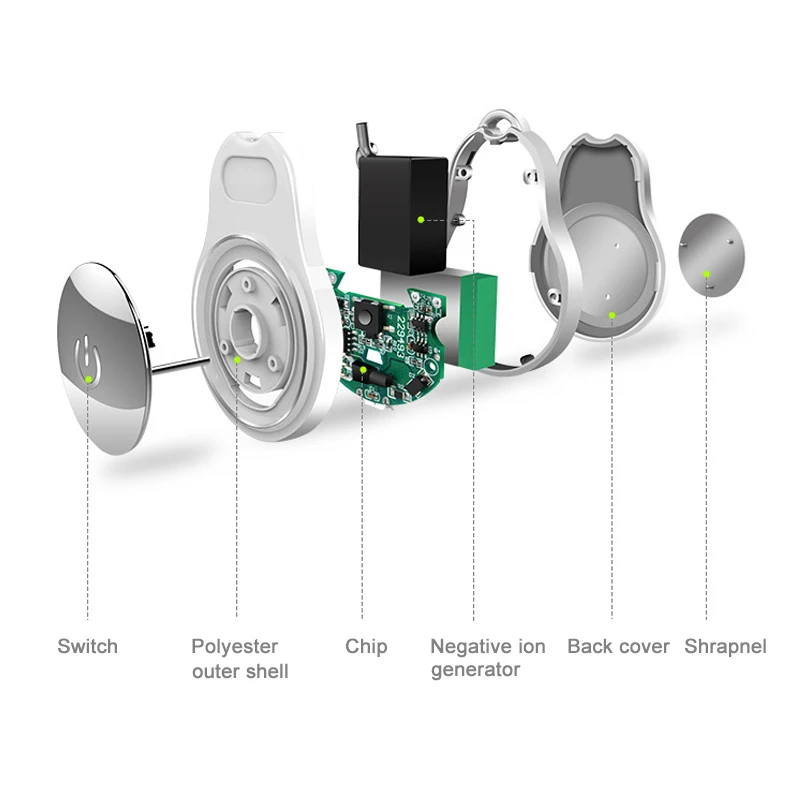 

Portable Air Purifier Mini Pendant Air Fresher for Home Car Office Indoors @LS