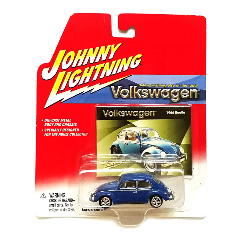 

Коллекция металлических моделей автомобилей с литым под давлением Джонни молнии 1/64 1966 VW Beetle