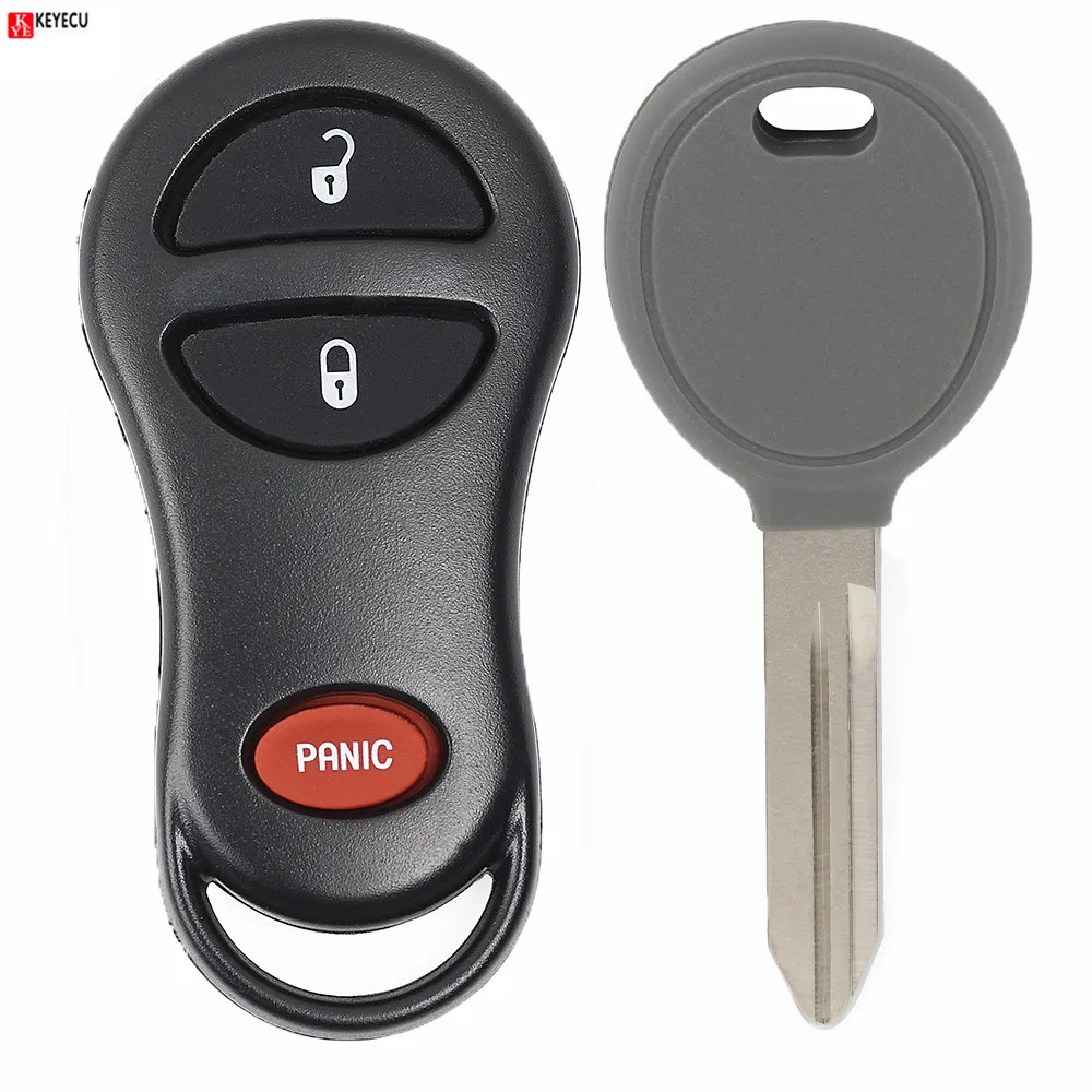 Запасной Новый дистанционный ключ Keyecu для Jeep 1999 2001 Cherokee 2004 Grand FCC: GQ43VT9T + 4D64 чип