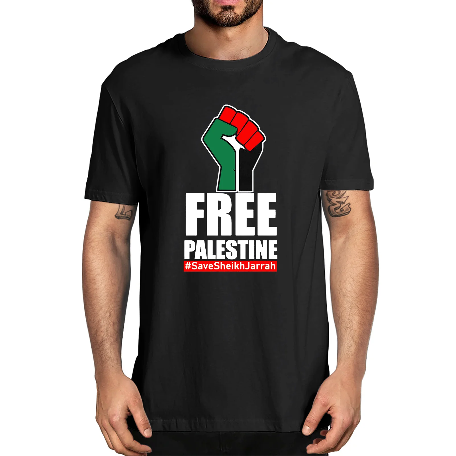 

FREE PALESTINE Gaza FREEDOM 2021 Palestinian Lives Matter Humans Civil Rights Save Palestine Summer Men's T-Shirt Unisex