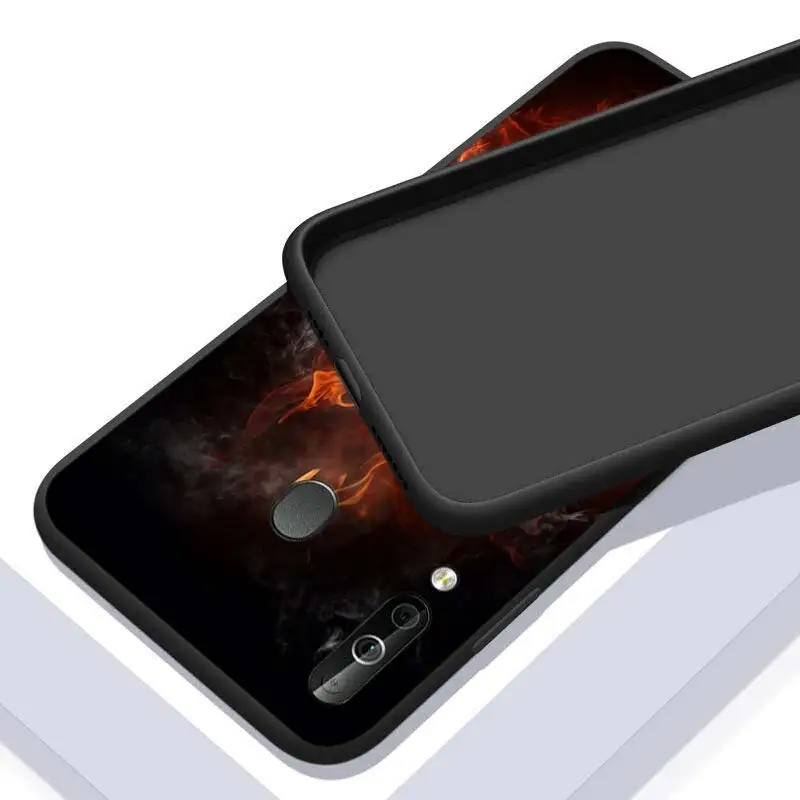 

Fire Football Soccer Ball for Samsung Galaxy A90 A80 A70 A60 A50 A40 A20E A2Core A10S A10E Silicon Soft Phone Case