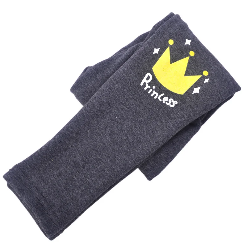 Pattern 4 DARK GREY Штаны для девочек г. Теплые зимние штаны для девочек, одежда для маленьких девочек Плотные хлопковые леггинсы длинные брюки для детей от 10 до 12 лет - Цвет: Pattern 4 DARK GREY