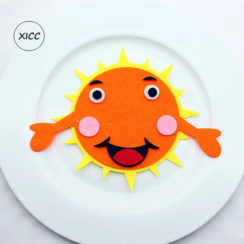 Со смайликом защита от солнца плотный нетканный фетровой ткани настенные