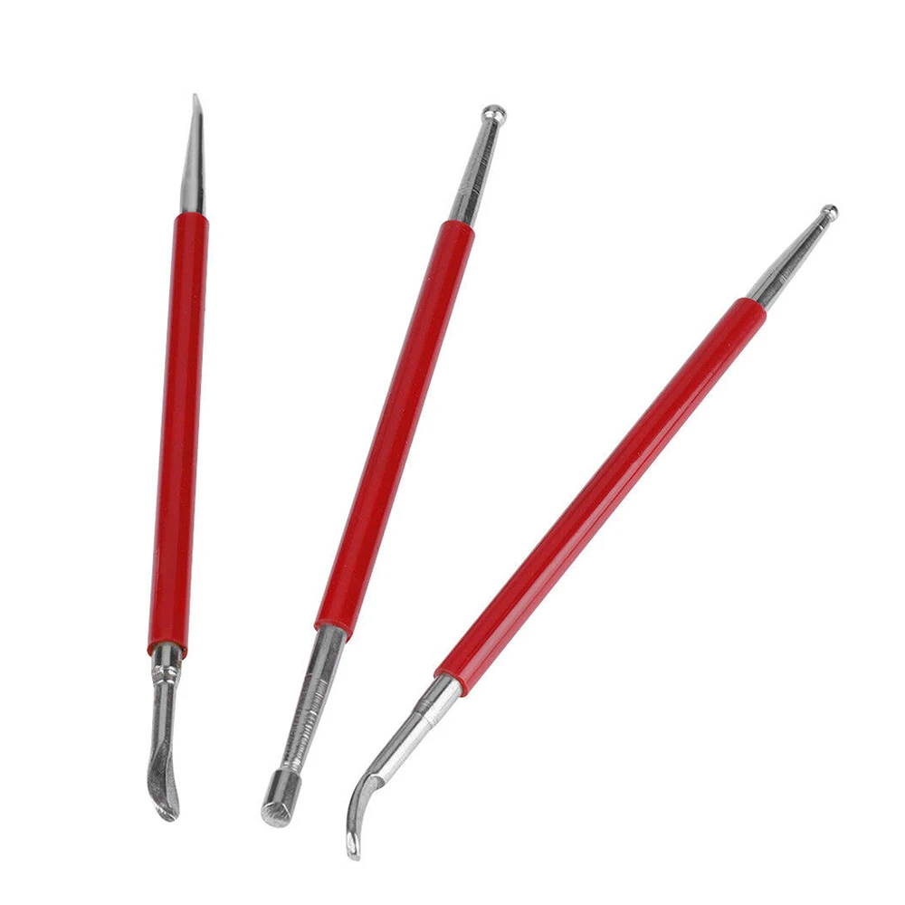 Набор инструментов для резьбы по краям из кожи сделай сам 3 шт./лот | Дом и сад