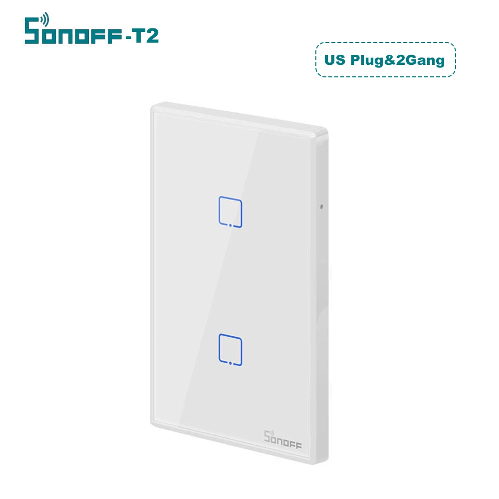 SONOFF WI-FI настенный выключатель 1/2/3 интеллигентая(ый) переключатель TX серия РЧ пульт дистанционного управления, настольная лампа, светодиодная лампа светильник переключатель умный дом Настенные переключатели