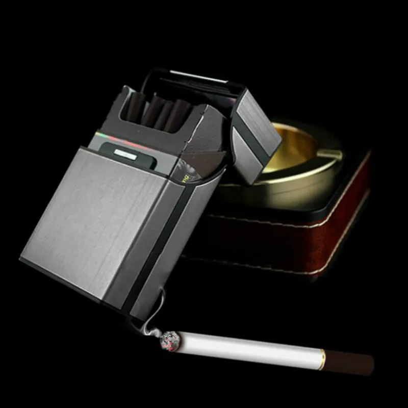 

Чехол-портсигар для сигарет, металлический, из жесткого алюминия, для мужчин и женщин, защитный карман