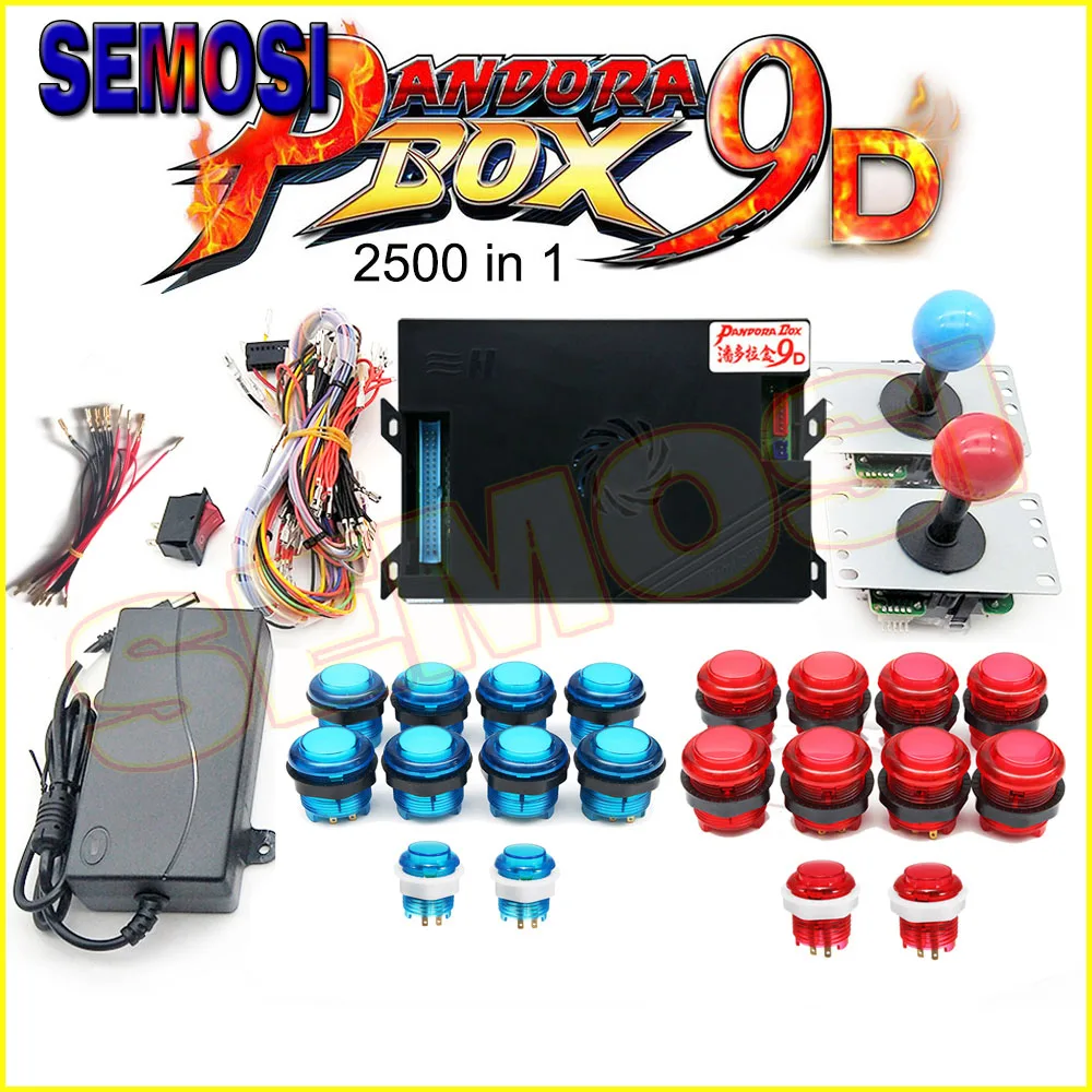3D оригинальный набор Pandora Box 9D для 2500 игр аркадных сделай сам джойстик с кнопками