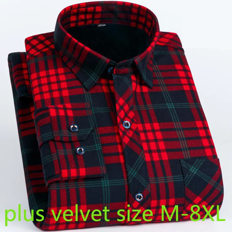 Новинка 2020 бархатные термальные мужские зимние утепленные рубашки с длинным