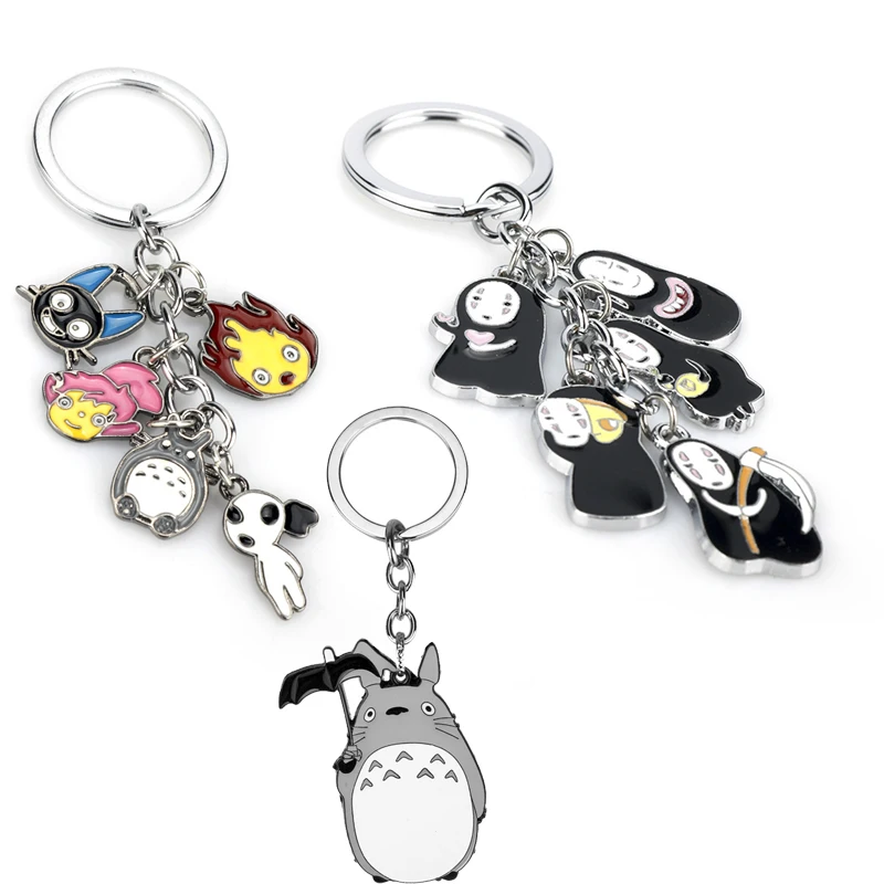 

Cartoon Figure Totoro Key Chain Key Ring Cute Anime Totoro Keychain Kid Toy Key Holder Trinket Gift Llaveros