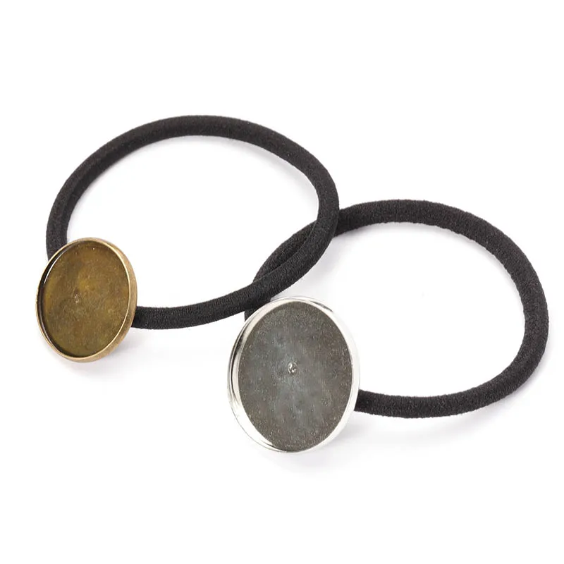 10 шт./лот 20/25 мм Медь повязка на голову установка кабошон базовый держатель с