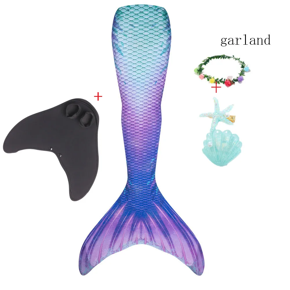Купальный пляжный костюм Русалочки с моноластами купальник для косплея на