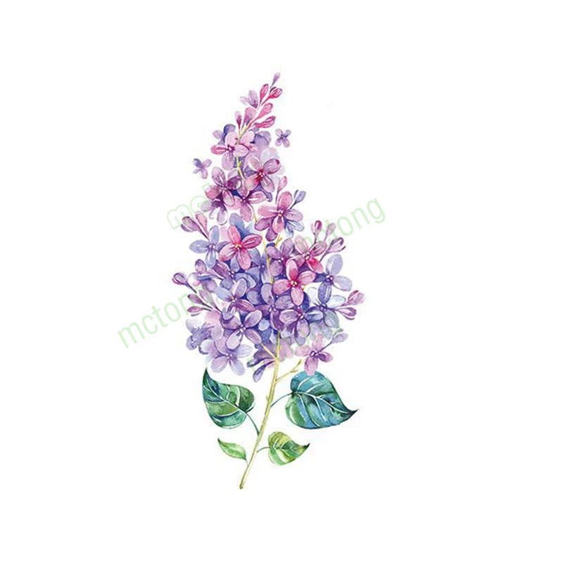 Свежий красный цветочный лист маргаритки чехол для татуажа рук и ног