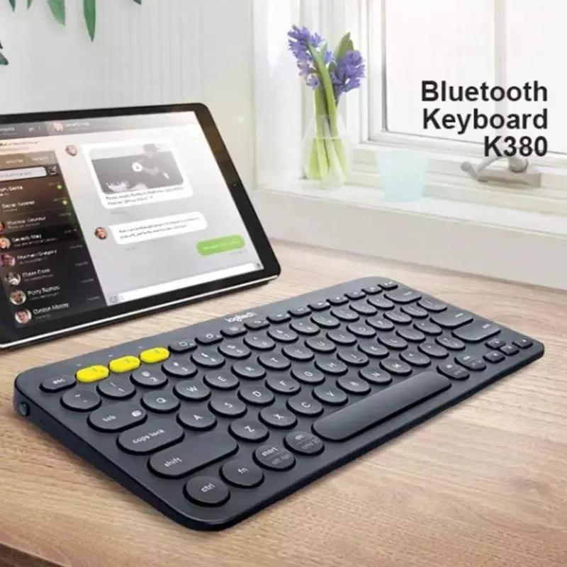 Bluetooth клавиатура Logitech K380 с несколькими устройствами ультра мини Бесшумная