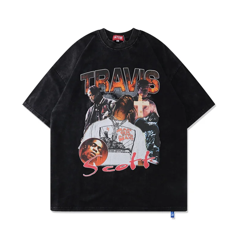 

Мужская летняя футболка с коротким рукавом и принтом