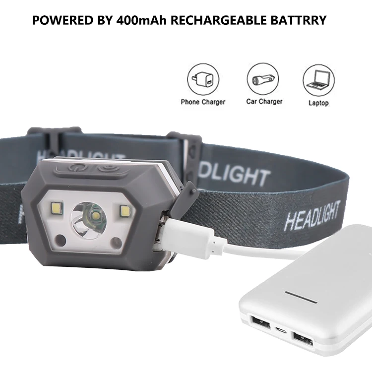 10000 люмен светодиодный индукционный налобный фонарь ярких движения Сенсор USB